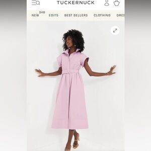 Lilac Chloe Belted Dress